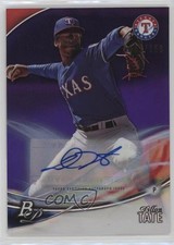 2016 Bowman Platinum Top Prospects Purple /150 Dillon Tate #TPA-DT Auto 0i1b