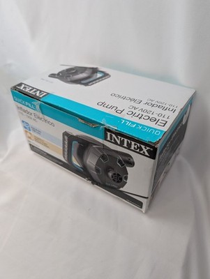 Intex Quick Fill Electric Air Pump 110-120V AC 1100 Lmin Inflator Deflator New