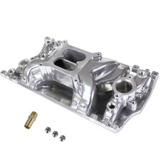 Dual Plane Vortec Air-g Intake Manifold Pol. For Small Block Chevy 305350 96-02