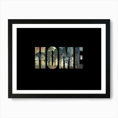 Home Poster Forest Collage Vintage  Framed Wall Art Poster Canvas Print Picture