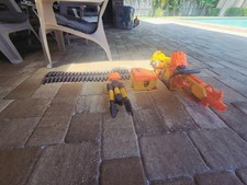 2008 Nerf Vulcan Tested and Working Full Set 2 Ammo Belts, Tripod, and Ammo Box