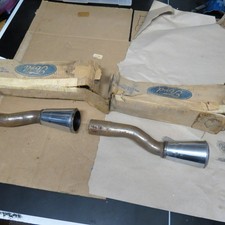 Nos 1965 66 Ford Mustang Gt Tailpipe Pair Exhaust Trumpet Exhaust Tail Pipe