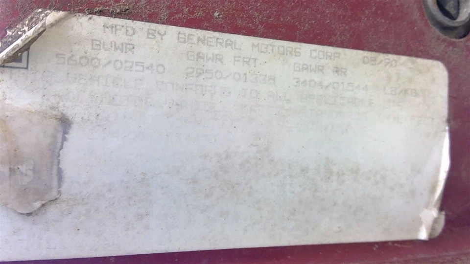 TCHEV1500 1991 Front Seat 1676620 Foto 4 de 4