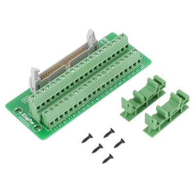 IDC40P 40-Pin Male Header Connector with Bracket for Terminal Blocks