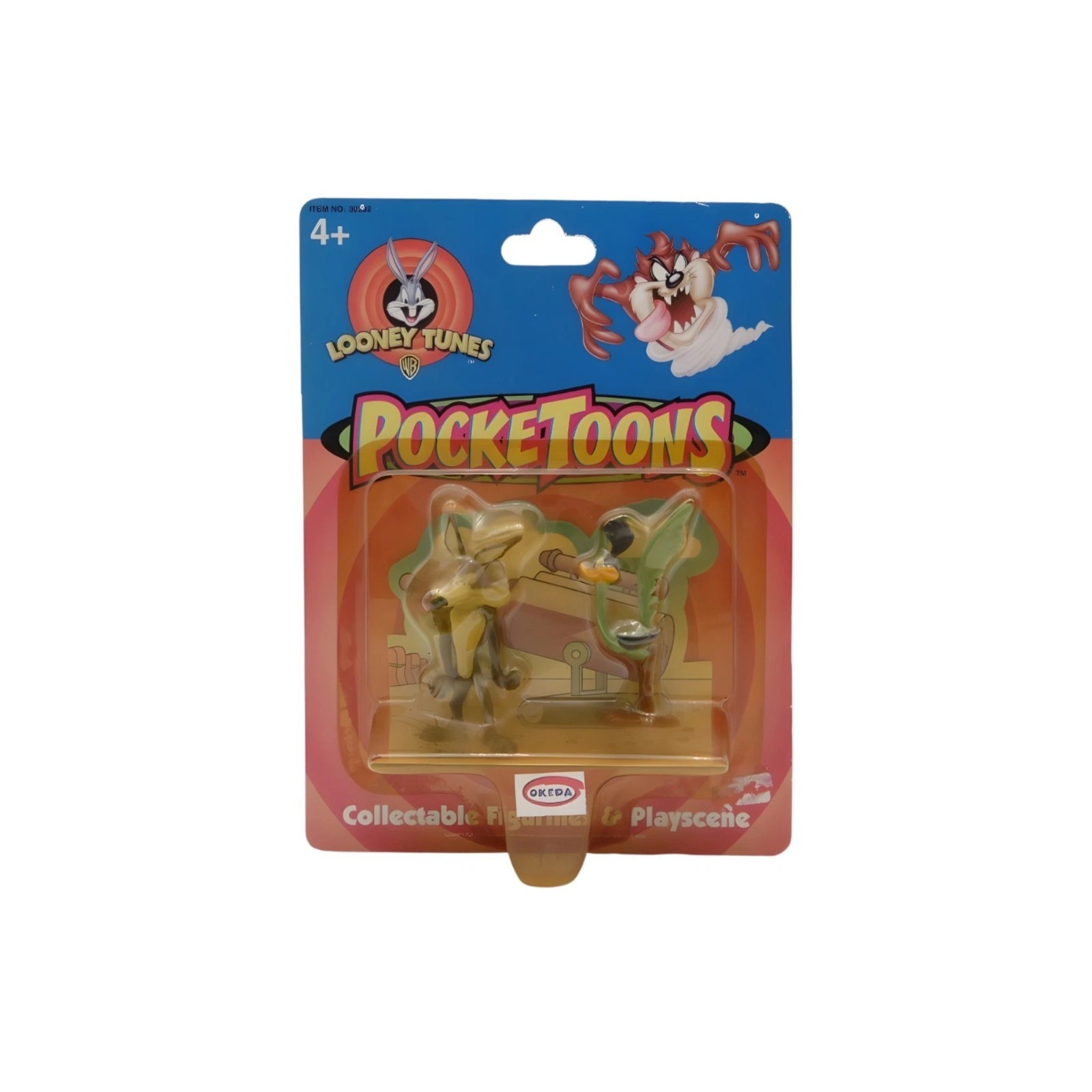 Idée cadeau vintage Looney Tunes Road Runner Wile E. Coyote Microland 2000 miniatures de collection