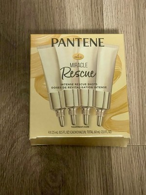 New! Pantene Pro-V Miracle Rescue Intense Rescue Shots Treatment 4 x 15ml 