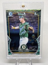 Daniel Susac /125 2023 Bowman Chrome #BCP-5 Aqua Lunar Crater Giants 1st