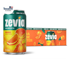 Zero Sugar Soda, Orange, 12 Ounce Cans Pack of 12 