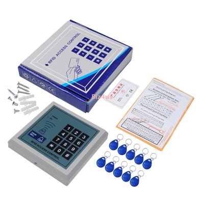 Door Access RFID Card Reader Password Keypad Security Entry Control Lock Kit Set