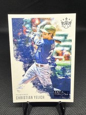 2020 Panini Diamond Kings Artist's Proof Blue Christian Yelich #83 Brewers