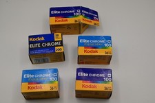 Kodak Elite Chrome Expired 35MM Film - 4 boxes 100 iso, 1 box 200 ISO