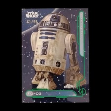 2024 Topps Chrome Star Wars R2-D2 Rebel Alliance Green Refractor /99