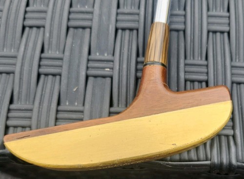 Putter Wallstreet 691 Droitier - Incrustation Bois/Laiton - Arbre Acier 34.5"