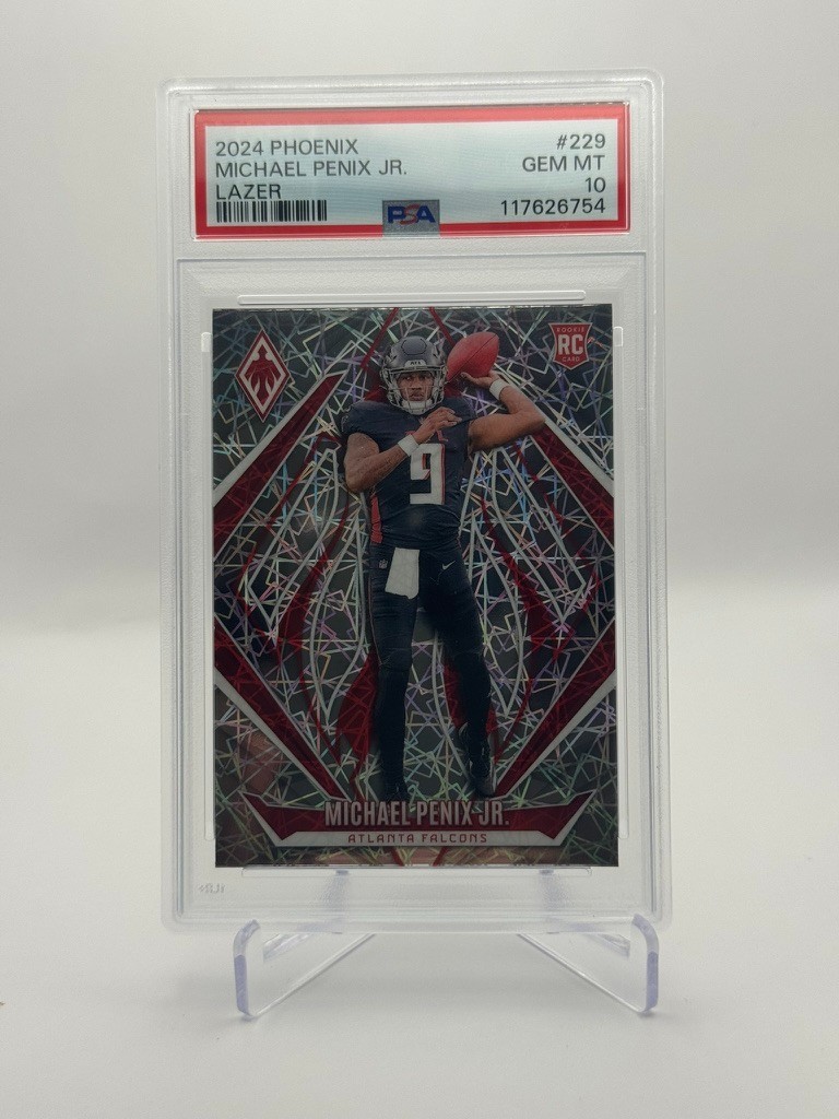 2024 Panini Phoenix Michael Penix Jr. LAZER PSA 10 GEM MT ATL Falcons RC #229
