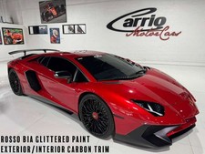 2017 Lamborghini Aventador SV Rosso Bia Glittered paint, carbon galore AND MU
