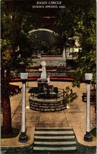 Basin Circle Eureka Springs Arkansas Vintage Postcard KG4