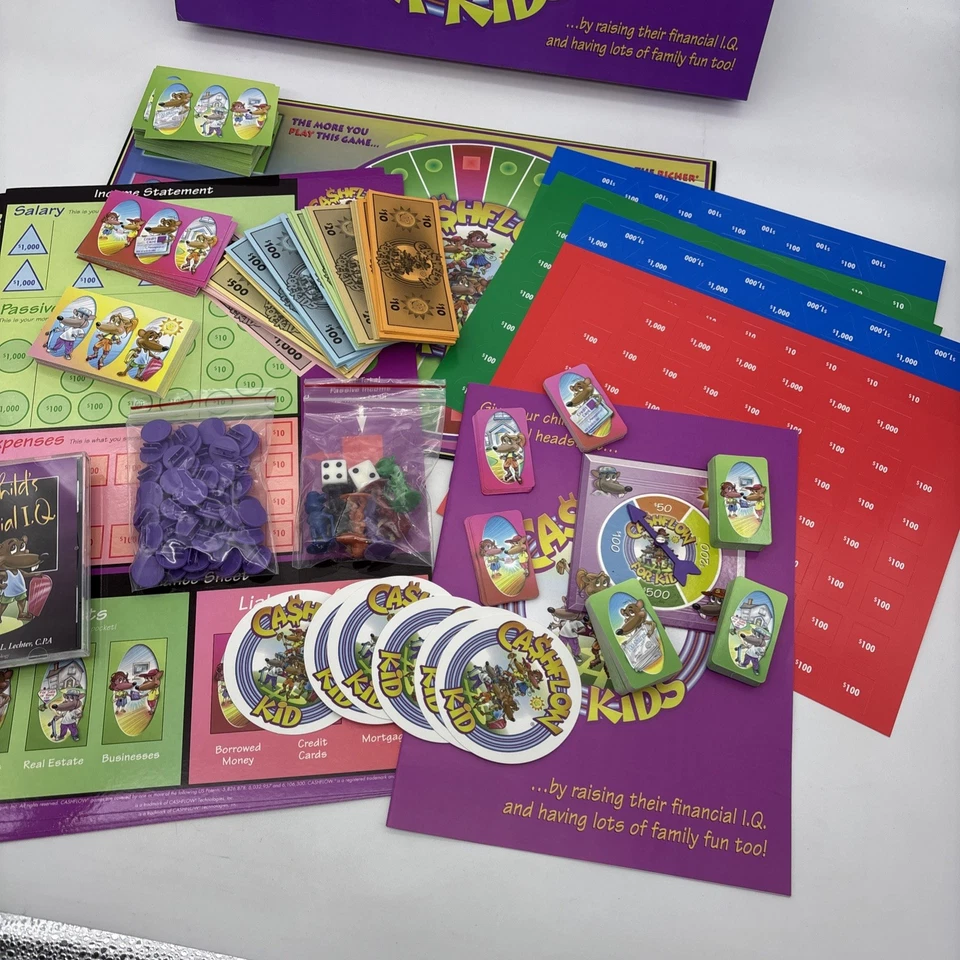 Rich Dad Cashflow For Kids Educational Board Game for Children Ages 6+ Complete - Image 3 of 4