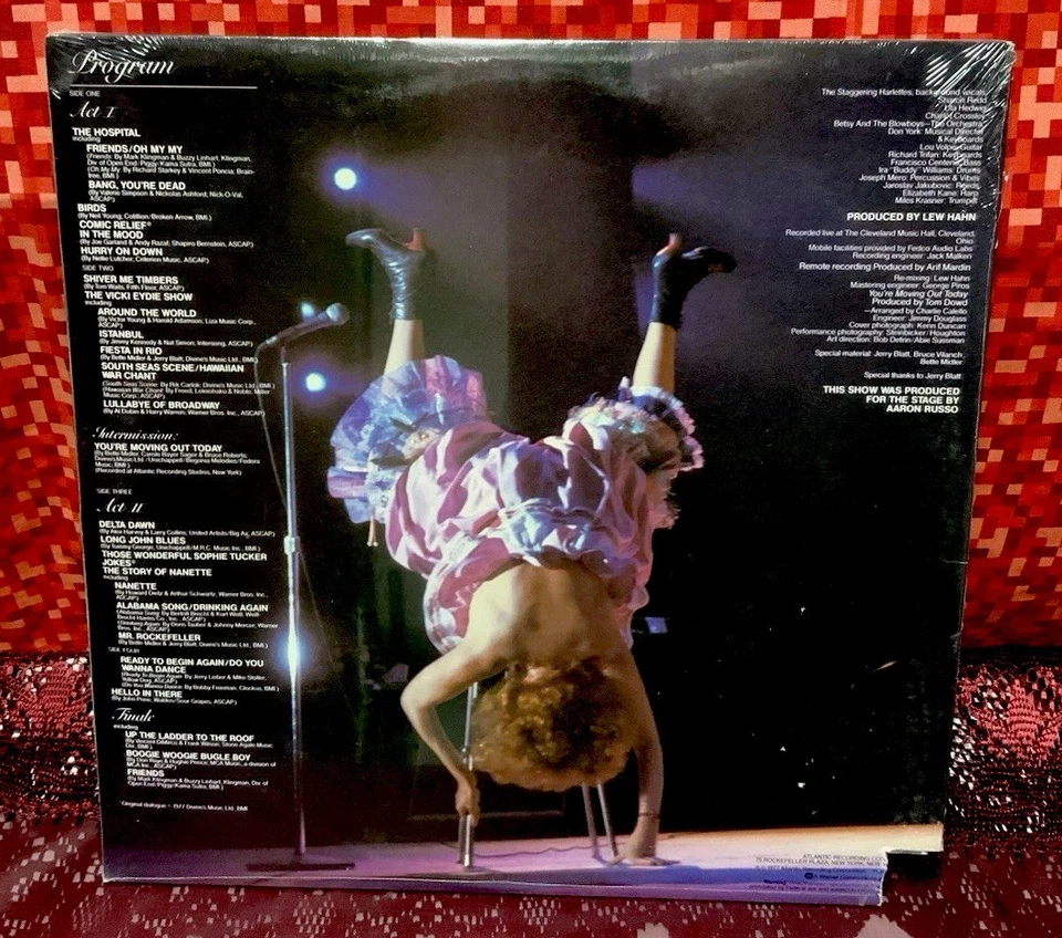 1977 Bette Midler “Live At Last” Atlantic Records SD-2-9000 Double LP (Sealed) - Image 4 of 4