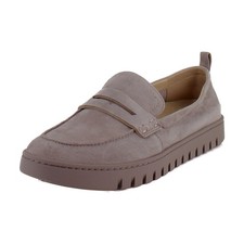 Vionic Uptown Women's Loafers Slip-Ons Magnolia Dusk Grey Waxed Suede