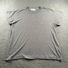 The Great T Shirt Womens 5 Gray Heather Short Sleeve Crewneck Soft Casual Tee