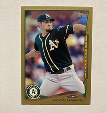 Jason Hammel 2014 Topps Update #US-139 Gold Parallel #/2014 - Oakland Athletics