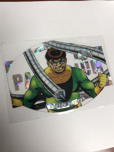MARVEL METAL SPIDERMAN PALLADIUM Doctor Octopus Mint 8/50P Cracked Ice 2021 Card - Picture 3 of 3