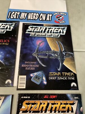 Star Trek The Official Fan Club 89 90 93 95-97 Magazines Lot