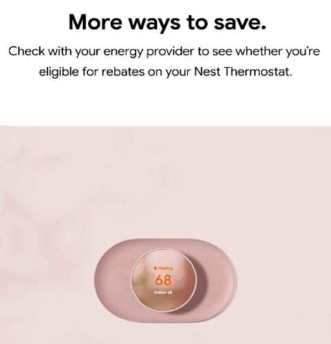 Google Nest Smart Thermostat, Smart Phone Controlled, Snow, GA01334US, Brand New - Picture 14 of 16
