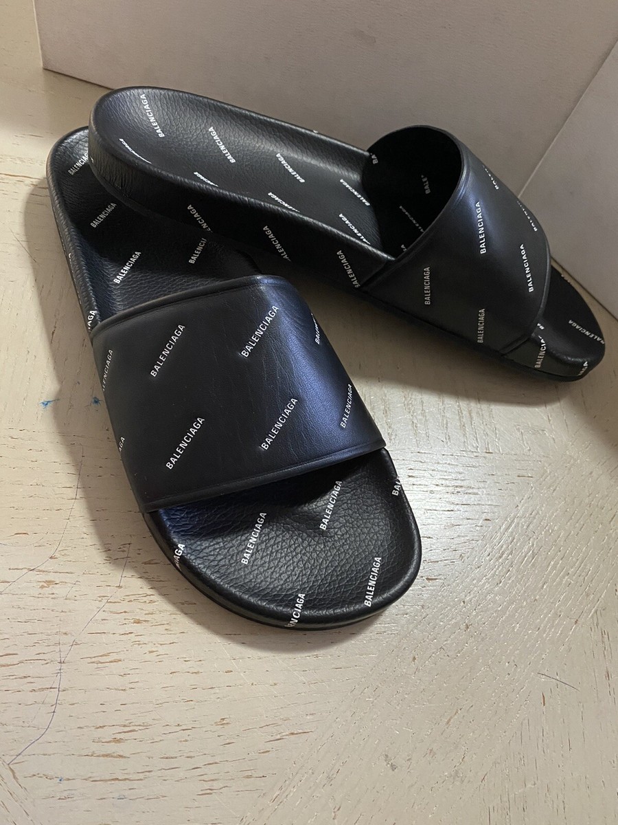 Balenciaga Men’s Logo Mismatched Slide Sandals | Size 8 | New Authentic $_12.JPG?set_id=880000500F main image 3