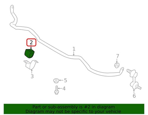 Subaru OEM Rub Bush Stab Front Sway Bar 20414SG001 for WRX - Picture 3 of 14