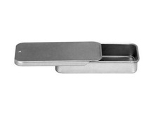 FREE SHIP .25 oz METAL Lip Slide rectangle STORAGE Tin Set 1/4 oz bag 200 SETS
