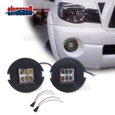 LED Fog Lights Brackets Plug N Play Kit For Toyota Tundra 07-13 Tacoma 2005-2011