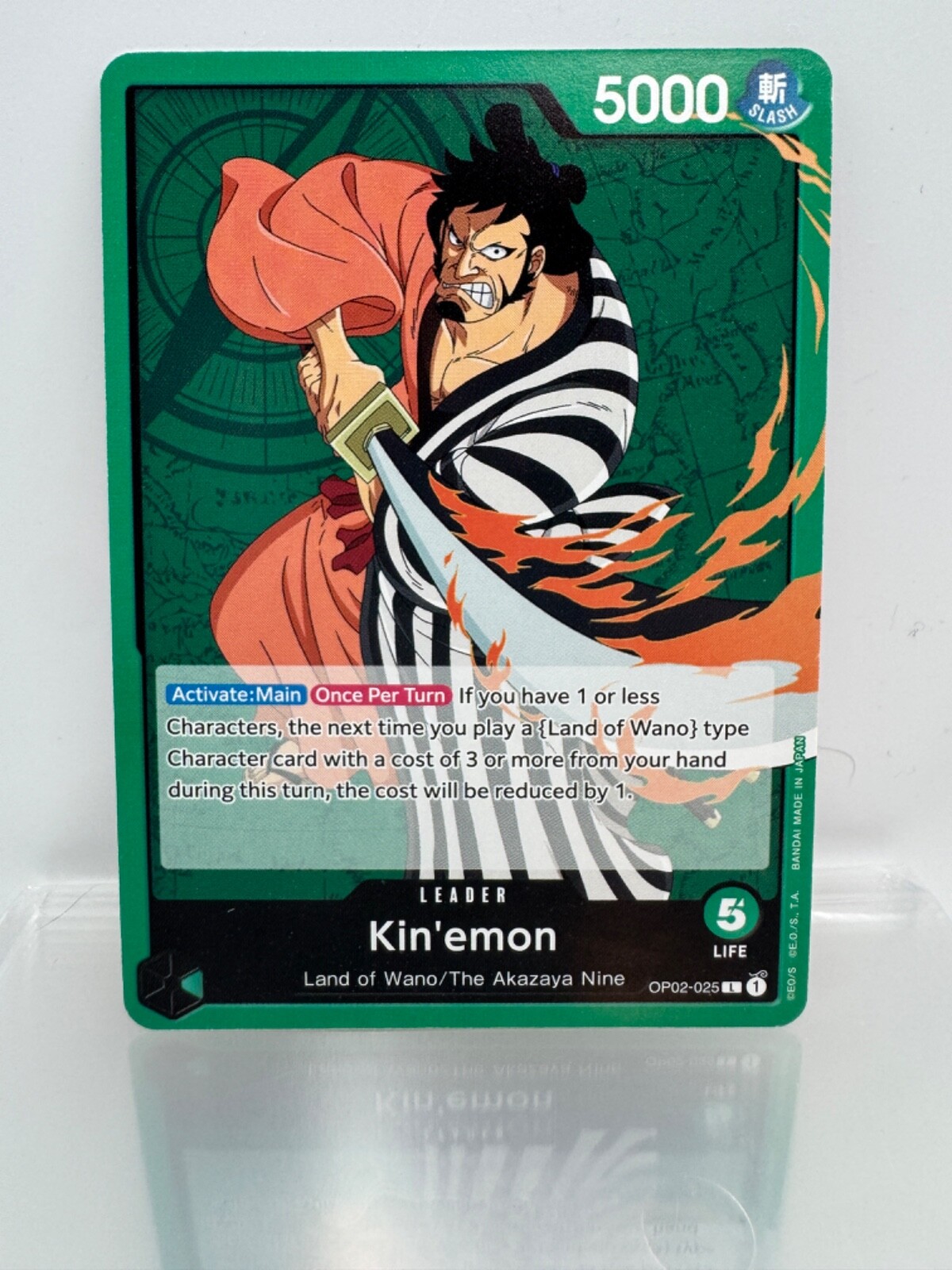 One Piece Card Game: Kin'emon (Leader) - Paramount War (OP02-025)