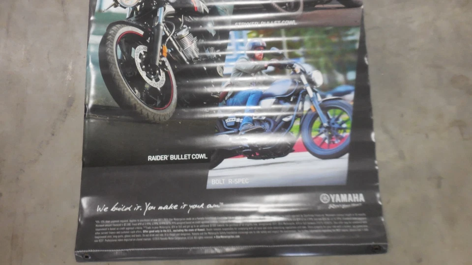 Banner exclusivo de distribuidor Yamaha Star Motorcycles Raider Stryker Bolt Foto 4 de 4