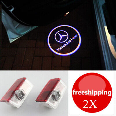 2X Led light Door Laser Projector Logo For Mercedes-Benz W212 E320 E350 E63 E550