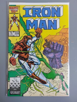  Marvel Iron Man #209 Comic Book August 1986 Morgan le Fay Dwayne Turner Cover