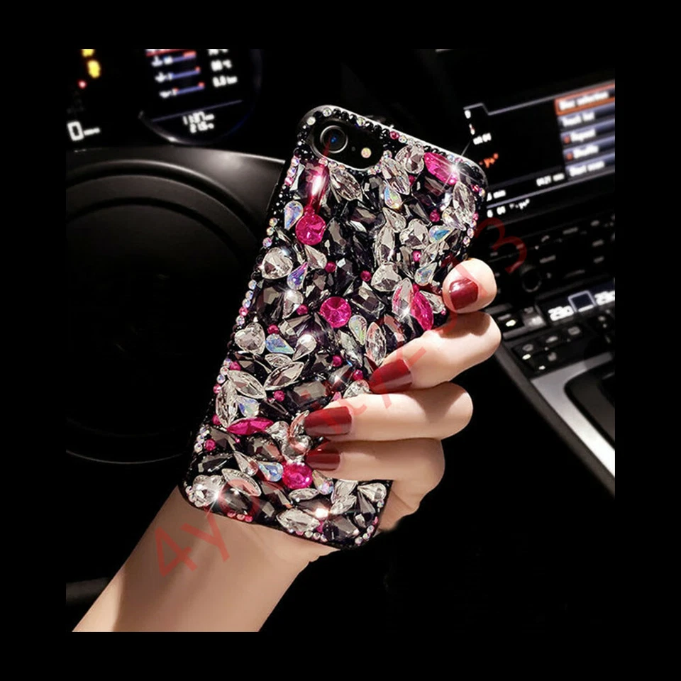 Funda de teléfono para Moto G Stylus 2022 para mujer brillante diamante estrás cristal Foto 4 de 4