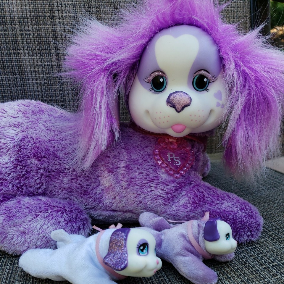 Unicorn Puppy Surprise Lot of 2 Moms 2 Puppy Babies Purple Zooey Chloe
