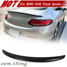 15-21 Fits Mercedes benz C-Class C205 Coupe Rear Trunk Spoiler C350 Matte Black