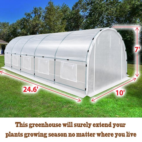 Half Transparent Larger Walk-In Plant Hot Greenhouse Garden Outdoor ABS Clamps - Picture 42 of 50