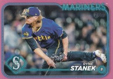 RYNE STANEK /50 TOPPS UPDATE MOTHER'S DAY PINK PARALLEL MARINERS #US121 2024 24