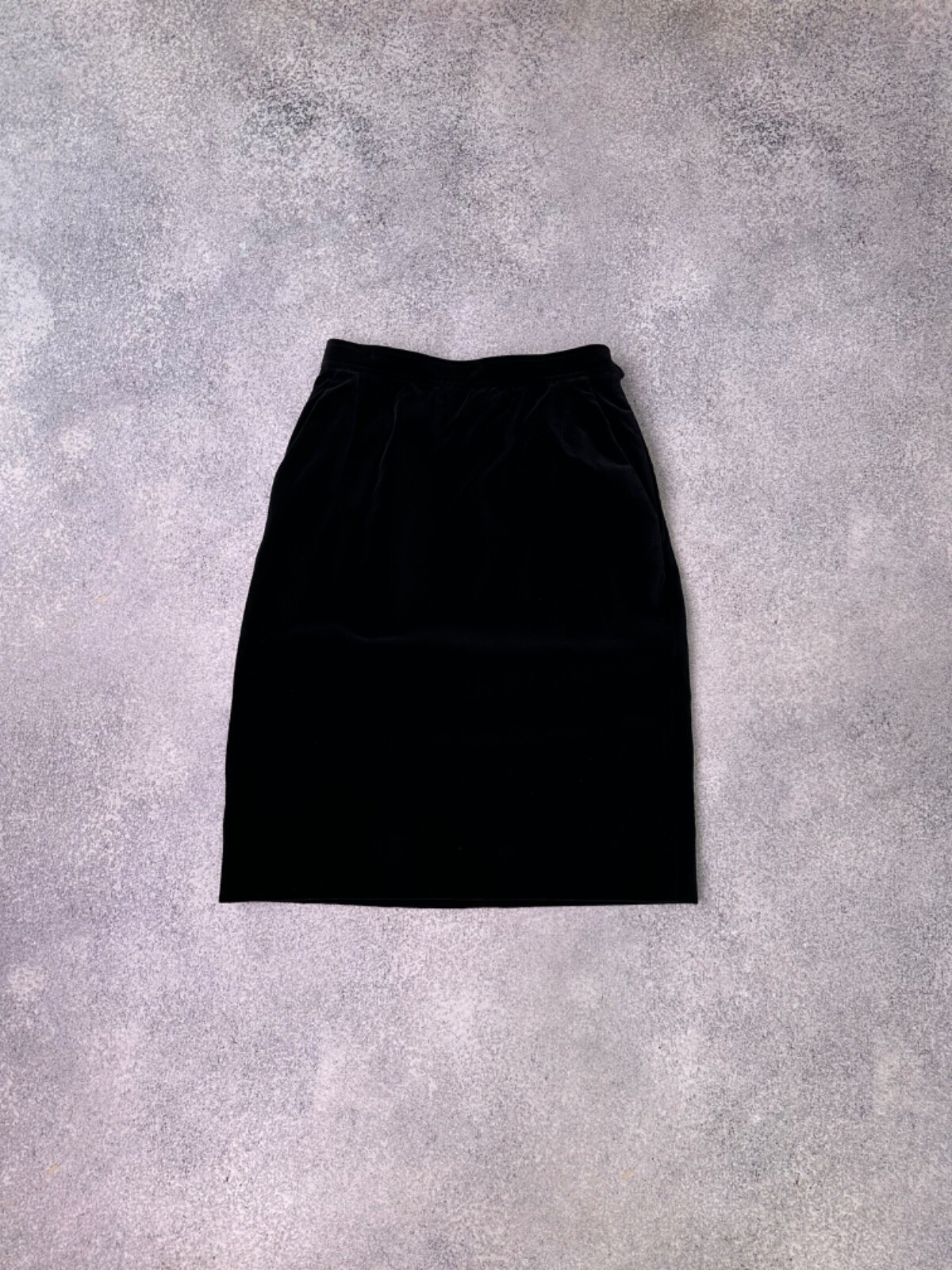 Gonna vintage Yves Saint Laurent Rive Gauche in velluto nero