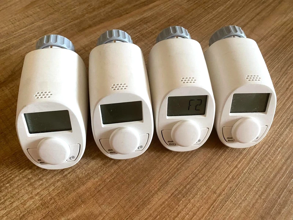 Eqiva Heizkörperthermostate, unbenutzt, 4er Set, Modell N, leise, Boost-Funktion