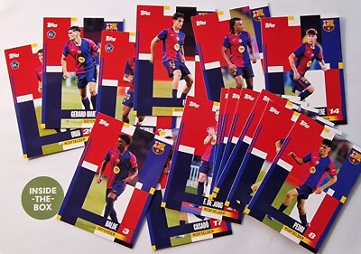 Barcelona Topps 2024 25 Team Set 15 different Base Pedri Fermin Bernal Unai Fort