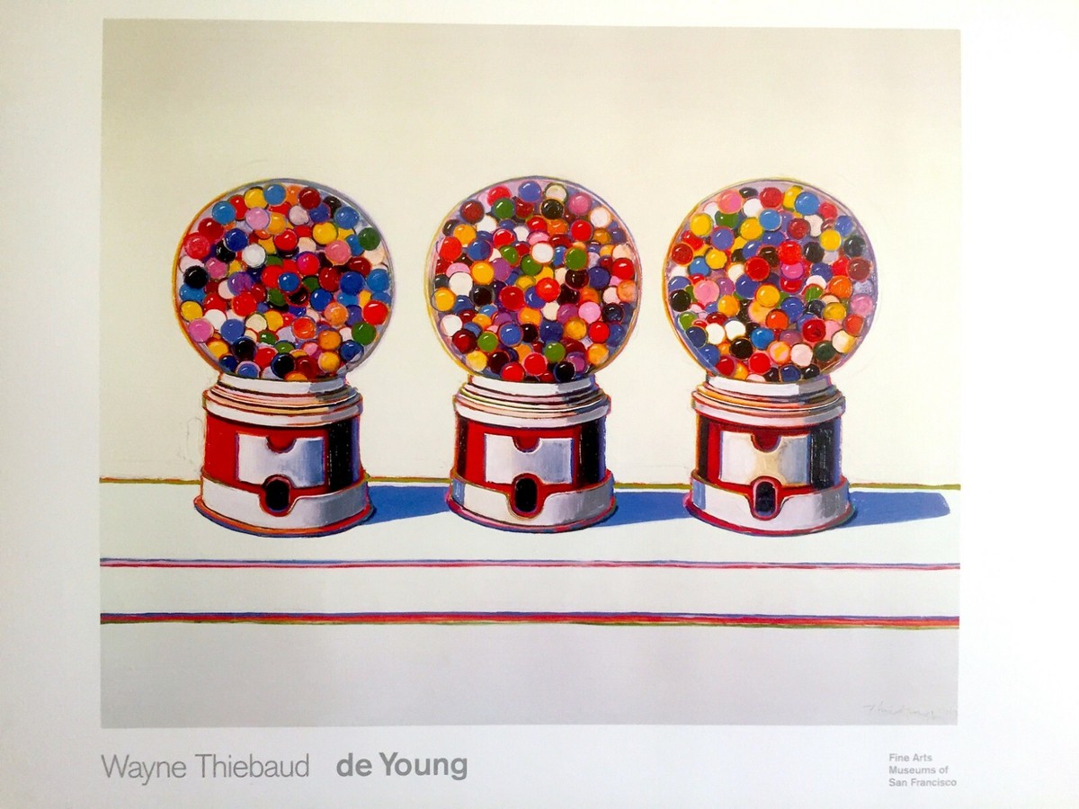 WAYNE THIEBAUD RARE POP ART LITHOGRAPH PRINT MUSEUM POSTER