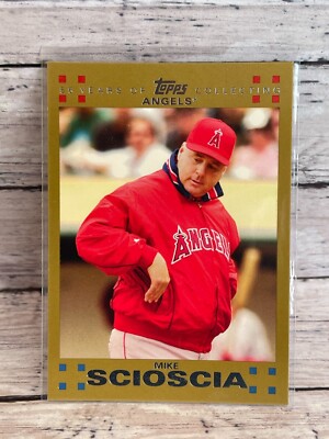 2007 Topps Gold (serial #'d/2007) - #247 Mike Scioscia MGR