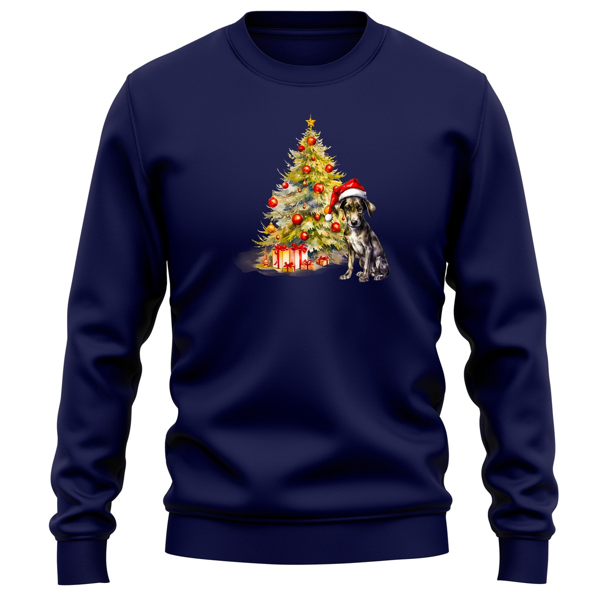 Dachshund Christmas Tree Sweatshirt Dog Owner Men and Women Funny Xmas 