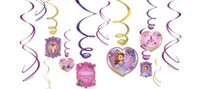 Disney Princess Sofia The First Swirl Decorations 12 Pieces on sale Disney Princess Sofia The First Swirl Decorations 12 Pieces on sale