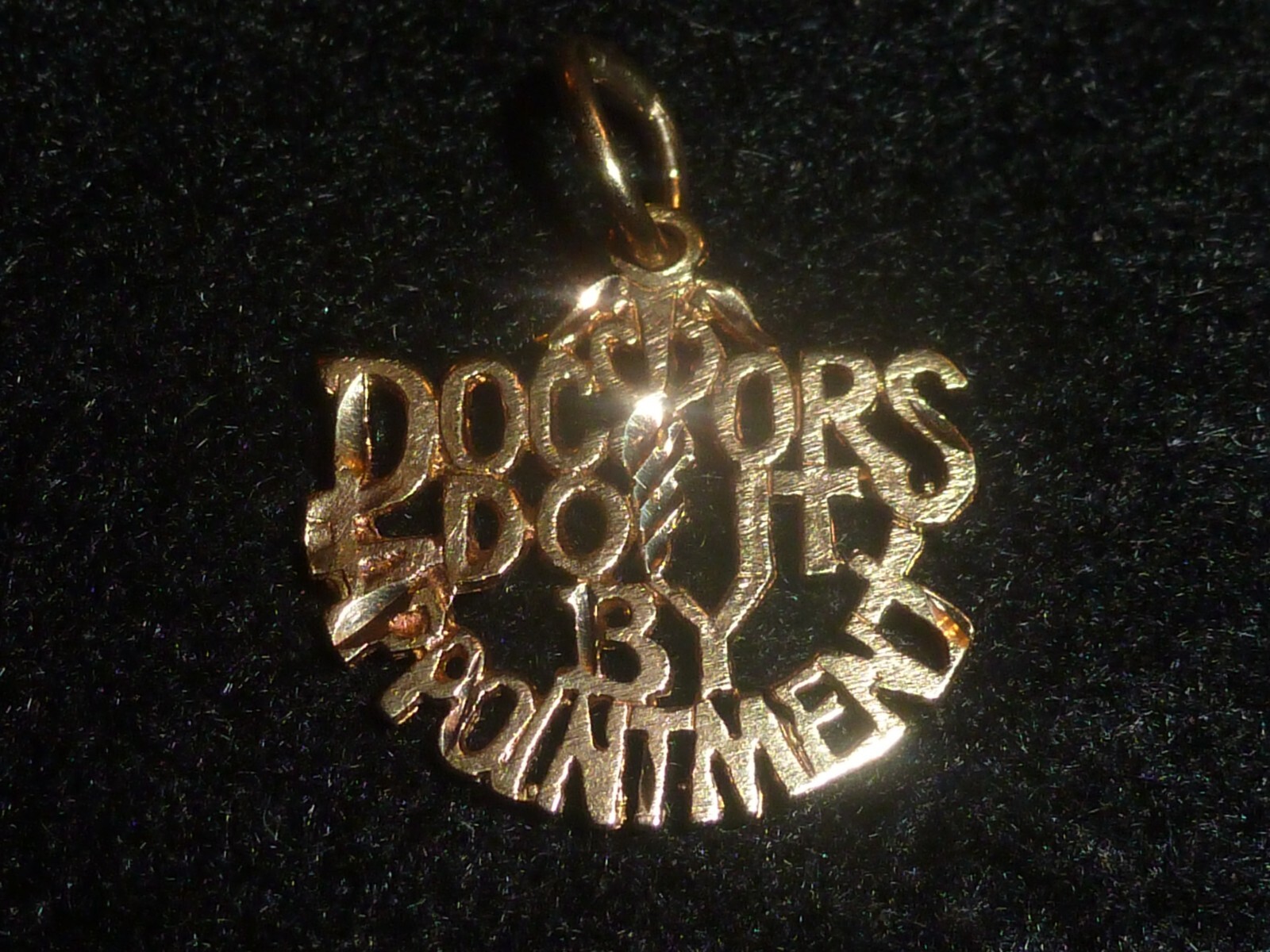 14K SOLID YELLOW GOLD "DOCTORS DO IT BY APPOITMEN… - image 1