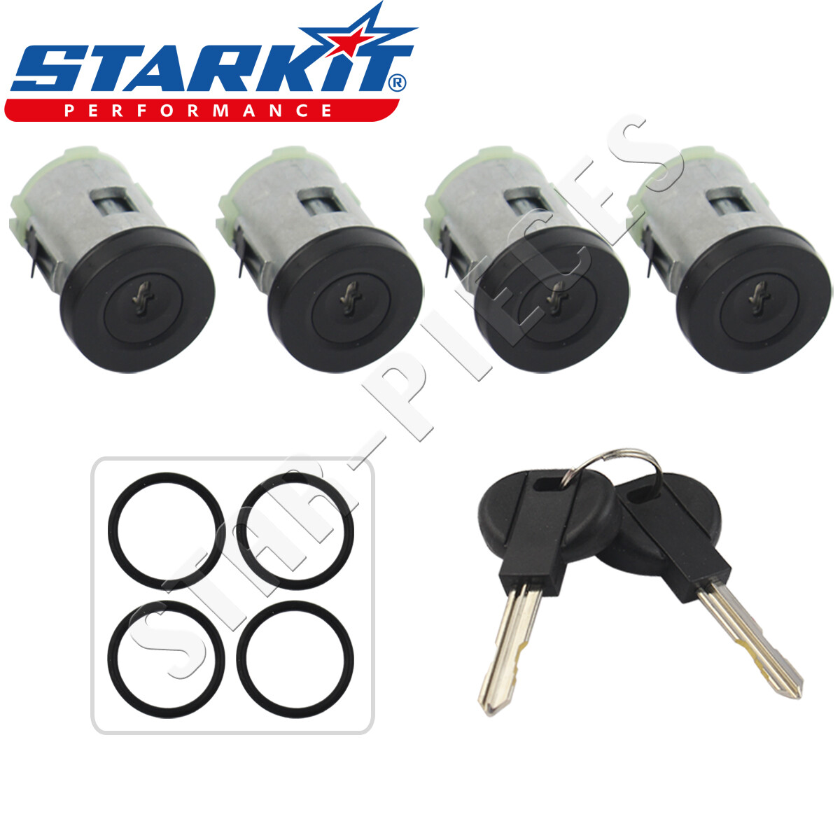 4 Cilindri Serrature Porta Per Citroën Jumpy, Peugeot Expert, Fiat Scudo 1995-2006, STARKIT